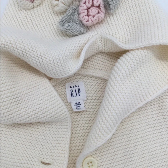 Baby Gap Cream Unicorn Sweater size 12-18M - Picture 3 of 3